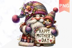 Mother&#039;s Day Sublimation Gnome- PNG Design Product Image 1