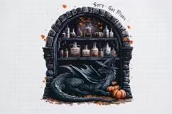 Vintage Halloween, Sor'y got plans Clipart PNG Product Image 2