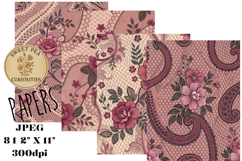 Shabby Chic, Paper, Floral, Papers, Junk Journal Product Image 1