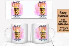 Sarcastic Mug Wrap Sublimation, Mug Wrap PNG Product Image 1