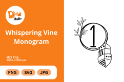 Whispering Vine Monogram Product Image 1