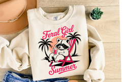 Feral Girl Summer Svg | Svg Files for Cricut | Shirt Svg Product Image 2