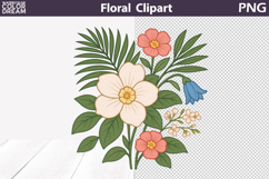 Floral Clipart Bundle | Flowers Bouquets Sublimation Product Image 2