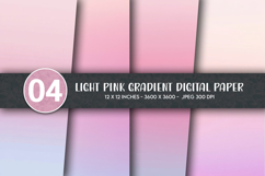 Light Pink Gradient Digital Paper Product Image 1