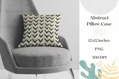 Abstract Pillow Case Sublimation, Zigzag Pillowcase PNG Product Image 1