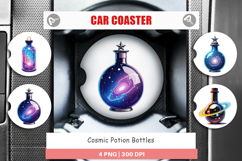 Car Coaster Cosmic Potion Bottles Product Image 1