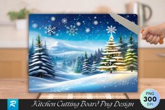 Personalized Christmas countdown Cutting Board PNG Design Product Image 1