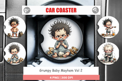 Car Coaster Grumpy Baby Product Image 1