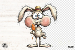 Whimsical Summer Beach Bunny Clipart Product Image 1