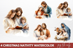 Christmas Nativity Sets Clipart PNG Product Image 1