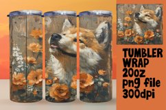 Wooden Pup Sublimation Tumbler Wrap Collection Product Image 1