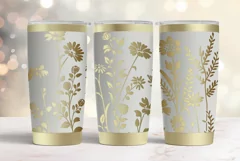 20oz Tumbler laser svg Floral wrap| Wildflowers pattern Product Image 2