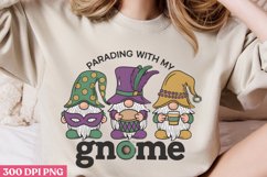 Parading with my gnome PNG, Mardi Gras PNG Product Image 2