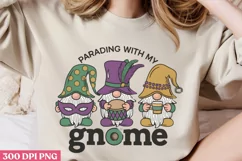 Parading with my gnome PNG, Mardi Gras PNG Product Image 2