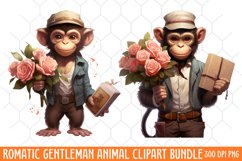 Romatic Gentleman Animal clipart Product Image 1