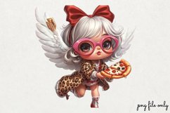 Lazy Pink Leopard girl for Clipart PNG Product Image 1