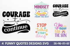 Motivational Quotes Designs SVG Product Image 1