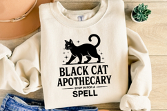 Black Cat Apothecary Svg | Halloween Svg | Shirt Svg Product Image 2