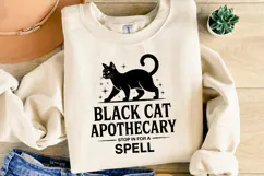 Black Cat Apothecary Svg | Halloween Svg | Shirt Svg Product Image 2