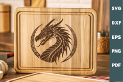 Dragon Design, Cutting board, Laser cut, Cricut svg Product Image 1