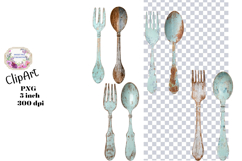 Kitchen, Ephemera, PNG, Junk Journal, Vintage, clipart Product Image 1