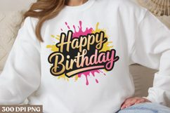 Happy Birthday Sublimation PNG Product Image 2