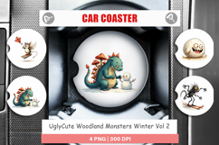 Woodland Monsters Car Coaster Product Image 1