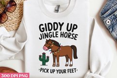 Giddy Up Jingle Horse, Pick Up Your Feet PNG Product Image 1
