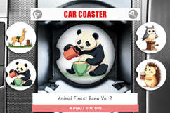 Car Coaster Animal Finest Brew Product Image 1