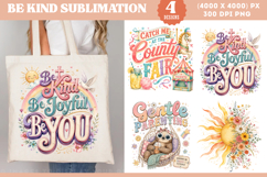 BE KIND SUBLIMATION Summer PNG Product Image 1
