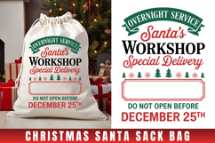 Santa&#039;s Workshop SVG| Christmas Gift Bag Product Image 1
