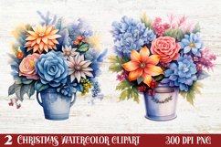 Beautiful Christmas Set Clipart, Beautiful Christmas Clipart Product Image 1