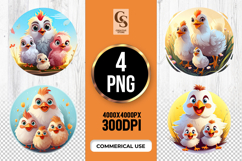 Cute Baby Birds Clipart Sublimation PNG Product Image 1