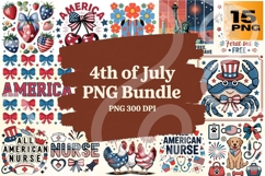 4th of July PNG Bundle 15 Patriotic &amp; Playful Product Image 1