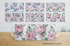 Mug sublimation design with Flowers Watercolor Product Image 2