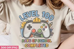 Level 100 days of school completed PNG, 100 Days Of School Product Image 2