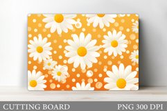 Daisy Flowers Cutting Board. Flowers Kitchen Cutting Board Product Image 1