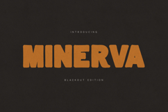 Minerva Blackout Bold Retro Display Font Product Image 1