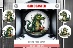 Car Coaster Swamp Gator Product Image 1