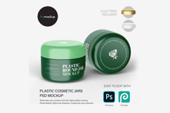 Plastic Cream Jars - PSD Mockup Product Image 1