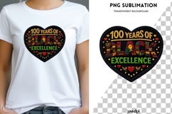 100 Years of Black Excellence PNG | African Heritage Design Product Image 1