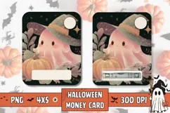 Glitter Ghost Money Card Printable, Kids Money Card Design Product Image 1