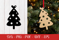 Christmas tree laser SVG PNG| Christmas ornament Product Image 2