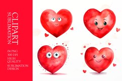 Valentine day heart clipart png Product Image 1