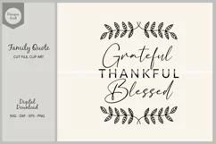 Grateful SVG, HOME svg, Family Cut Files, Home Sign Product Image 2