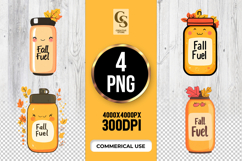 Fall Fuel Clipart Sublimation PNG Product Image 1