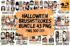 Halloween Brushstroke PNG Bundle 43 Product Image 1