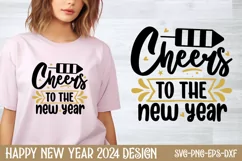 Cheers to the new year SVG, Happy New Year SVG Product Image 1