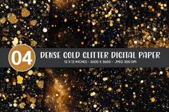 Dense Gold Glitter Digital Paper Product Image 1
