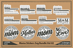 Mama Stickers Svg Bundle Product Image 1